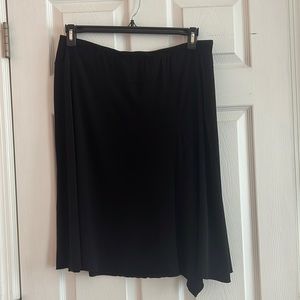 Dress Barn vintage soft stretchy a symmetrical flowy skirt. Black size 18/20